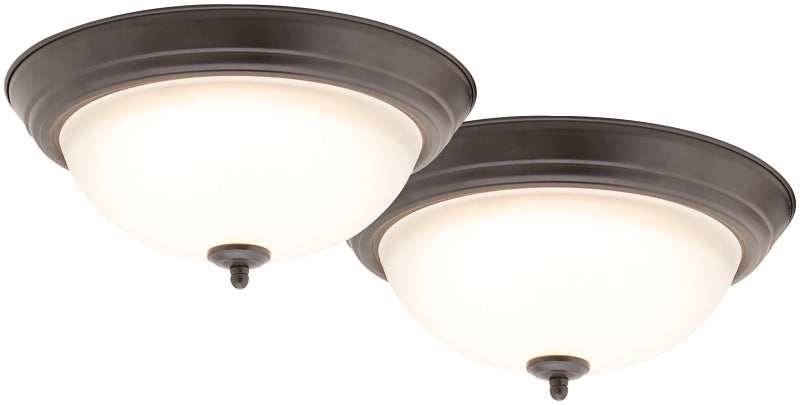 Boston Harbor Ceiling Light Fixture, 0.17 A, 120 V, 20 W, 2-Lamp, LED Lamp, 1500 Lumens, 3000 K Color Temp