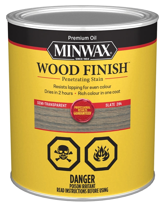 Minwax 701064444 Interior Wood Stain, Slate, Liquid, 1 qt