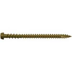 Camo 0349159 Deck Screw, #10 Thread, 2-1/2 in L, Star Drive, Type 99 Double-Slash Point, Carbon Steel, ProTech-Coated, 1750/PK