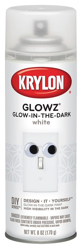 Krylon K03152000 Craft Spray Paint, Gloss, White, 6 oz, Can