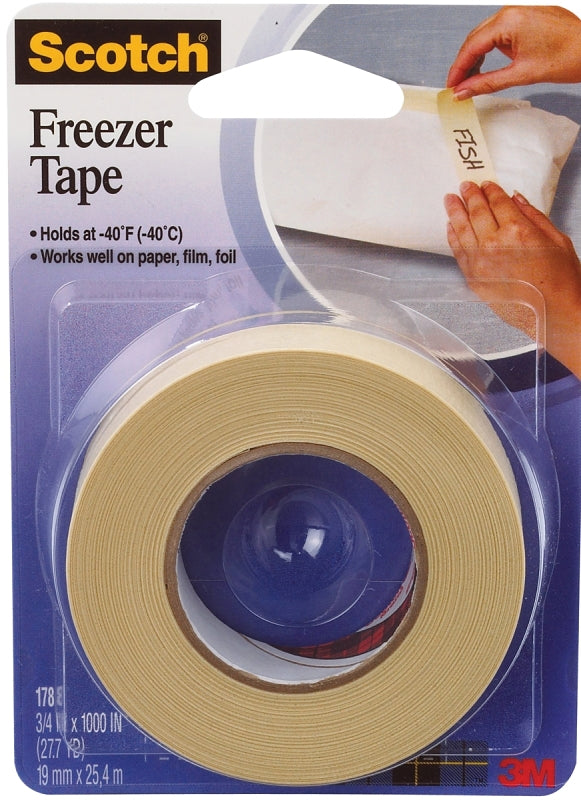 Scotch 178 Freezer Tape, Tan/Transparent