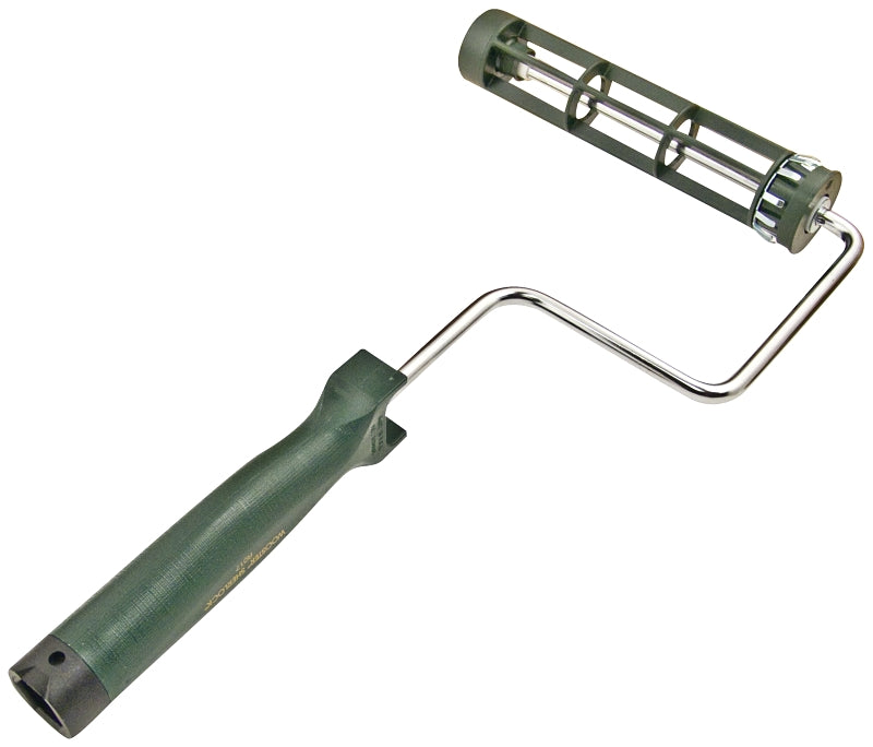 WOOSTER SHERLOCK R017-7 Roller Frame, 7 in L Roller, Polypropylene Handle, Threaded Handle, Green Handle