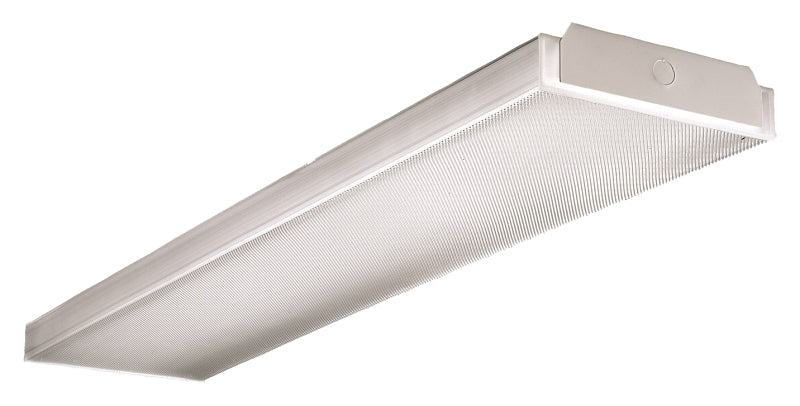 Cooper Controls WSN4040C Wraparound Light, 21 to 40 W, 2-Lamp, 4000 Lumens, Steel Fixture, White Fixture