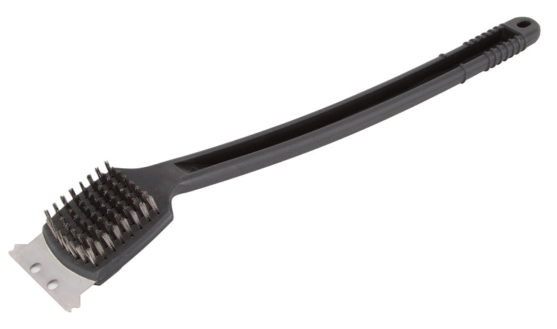 Omaha Grill Brush, 2-1/8 in L Brush, 2 in W Brush, Stainless Steel Bristle, Stainless Steel Bristle