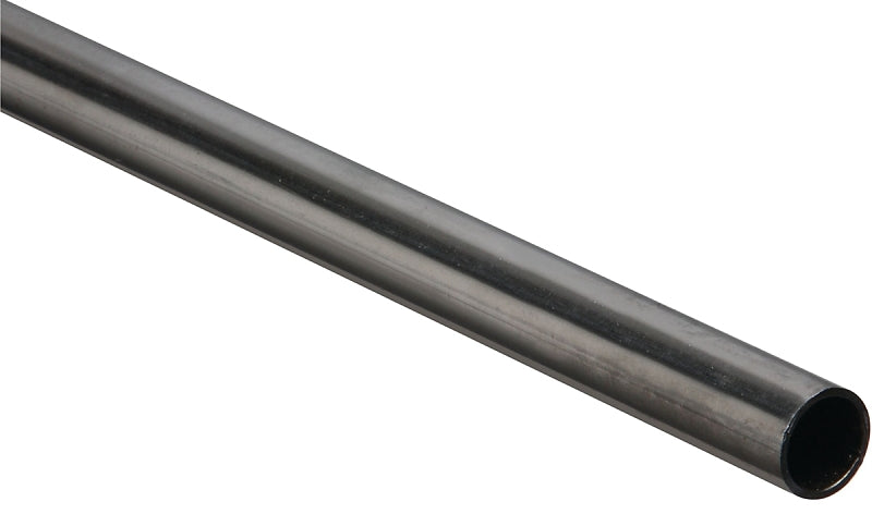 Stanley Hardware 4068BC Series N215-731 Metal Tube, Round, 48 in L, 3/4 in Dia, 16 ga Wall, Steel, Plain