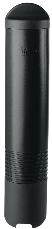 IGLOO 00008090 Cup Dispenser, Metal/Plastic, Black, For: 5 gal Water Coolers