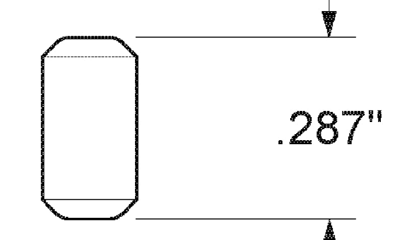 Kwikset 83107-001 Hook Bolt, Zinc, Gold, Specifications: #6 Size