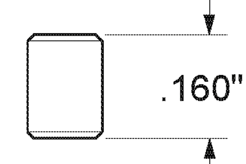 Kwikset 83117-001 Top Pin, Brass