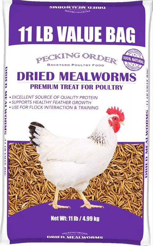 Pecking Order 009168-2 Dried Mealworms, 11 lb