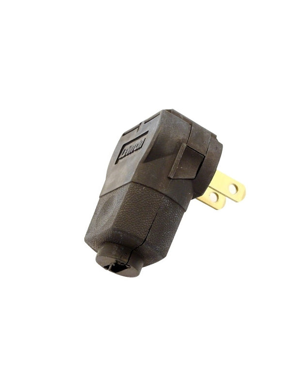 Leviton C25-101AN-00E Electrical Plug, 2 -Pole, 15 A, 125 V, NEMA: NEMA 1-15P, Black