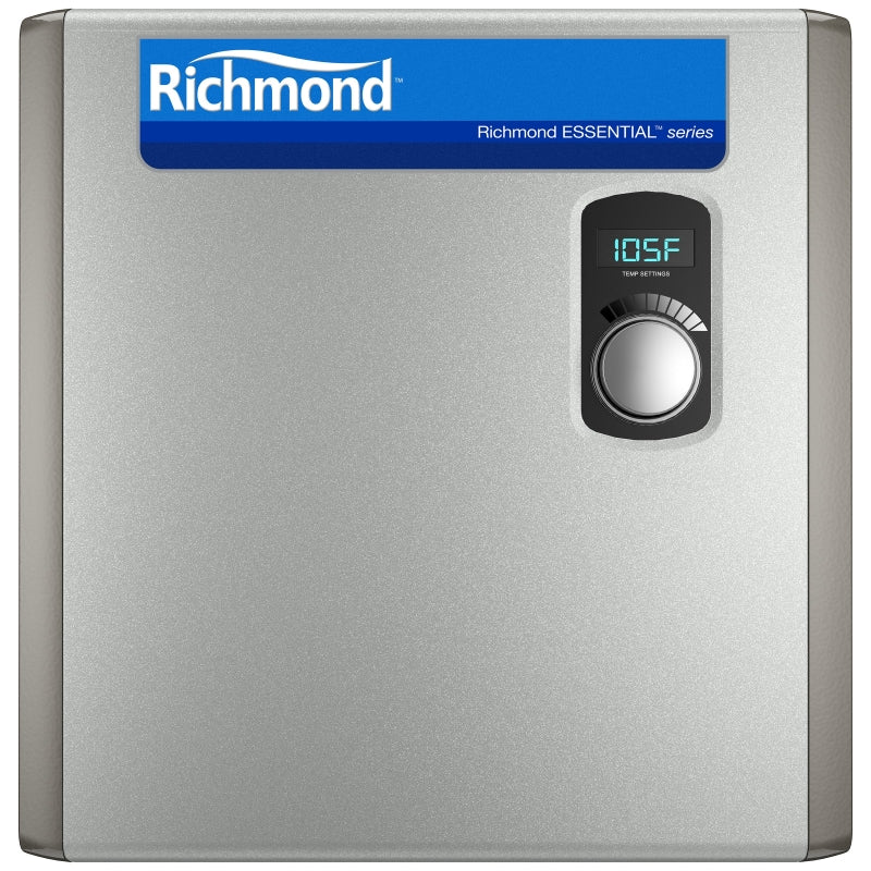 Richmond RMTEX-27 Tankless Electric Water Heater, 113 A, 240 V, 27 kW, 6.6 gpm