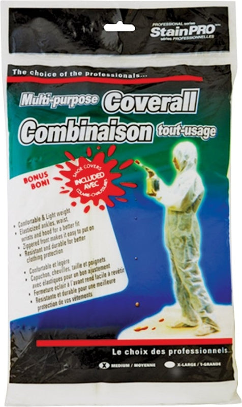 748 8.5X13.5 WHITE COVERALL PA