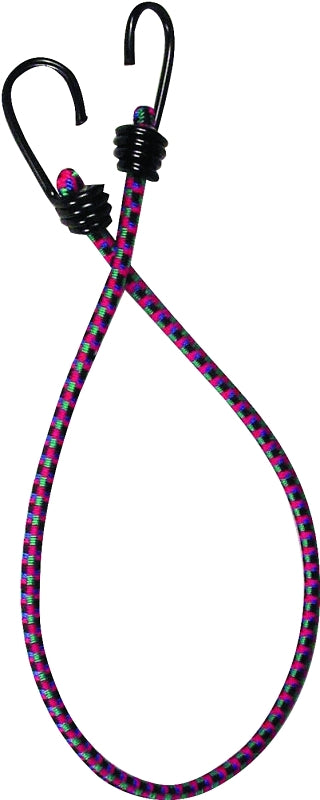 Keeper 06031 Bungee Cord, 30 in L, Rubber, Hook End