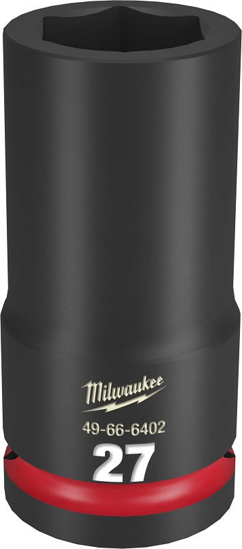 Milwaukee SHOCKWAVE Impact Duty Series 49-66-6410 Deep Impact Socket, 35 mm Socket, 3/4 in Drive, Square Drive, 6-Point