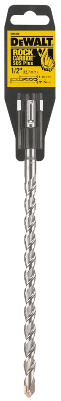DeWALT DW5438 Hammer Drill Bit, 1/2 in Dia, 10 in OAL, Helix Flute, 4-Flute, 25/64 in Dia Shank, SDS Plus Shank