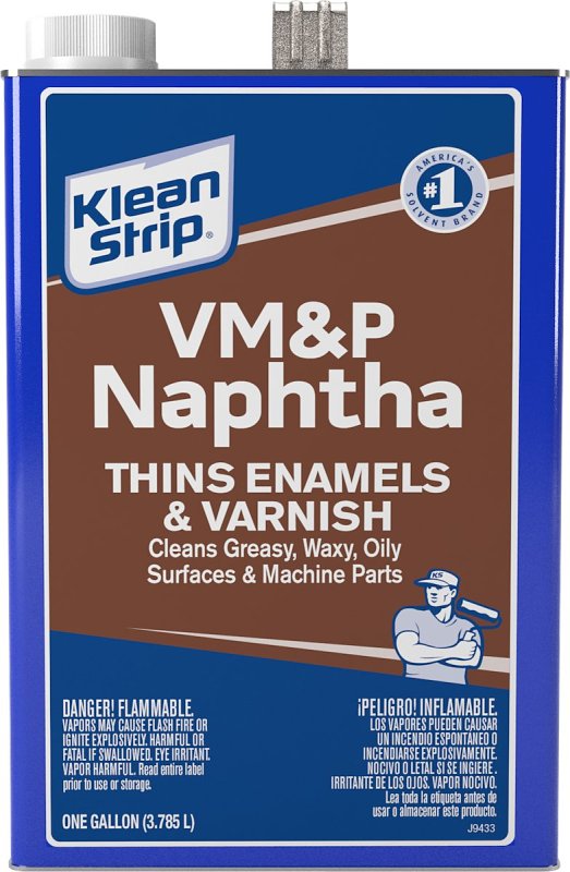 Klean Strip GVM46 Naphtha Thinner, Liquid, Hydrocarbon Solvent, Colorless, 1 gal, Can
