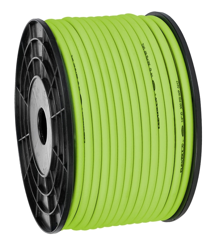 Flexzilla HFZ14250YW Air Hose, 1/4 in ID, 250 ft L, 300 psi Pressure, Polymer, Green