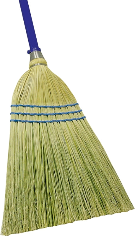 Quickie 900-6 Outdoor Broom, 12 in Sweep Face, Corn Fiber Bristle, Steel Handle