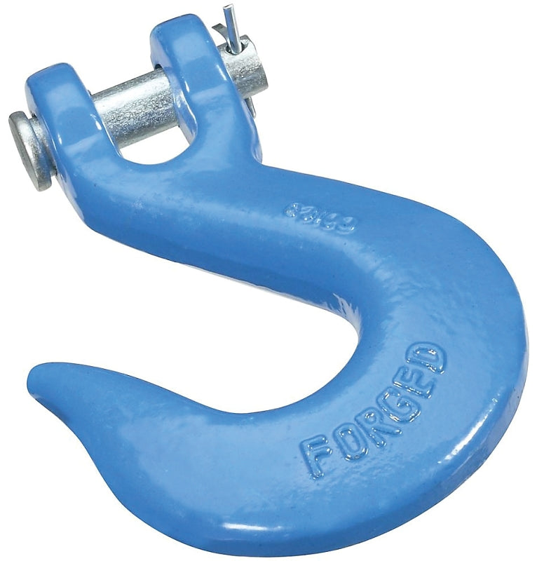 National Hardware 3242BC Series N177-279 Clevis Slip Hook, 3/8 in, 5400 lb Working Load, Steel, Blue