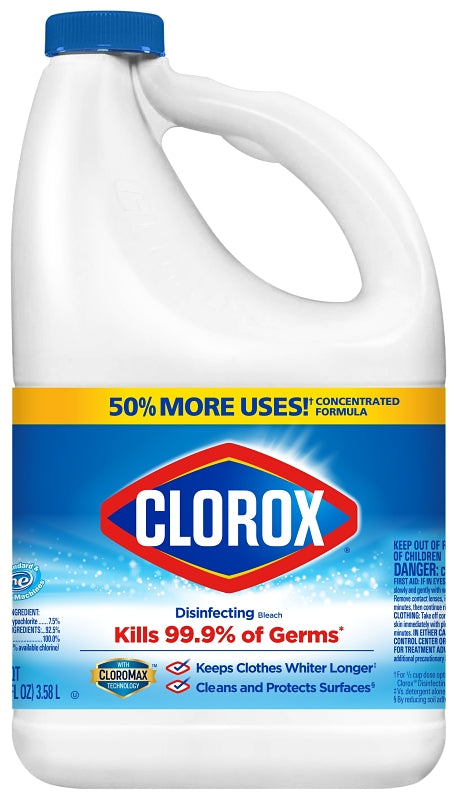 Clorox 32424 Concentrated Bleach, 121 oz, Liquid, Regular