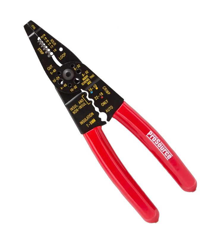ProSource CP-C8153L Wire Stripper, 10 to 22 AWG Wire, 10 to 22 AWG Stripping, 10 to 22 AWG Cutting Capacity, 8 in OAL