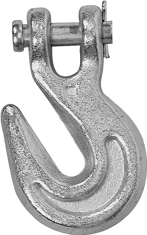 Campbell T9503515 Clevis Grab Hook, 3/8 in, 6600 lb Working Load, 70 Grade, Steel, Yellow Chrome