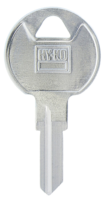 Hy-Ko 11010TM9 Key Blank, Brass, Nickel-Plated, For: Trimark TM9 Locks