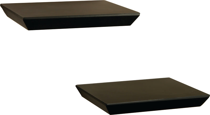Shelf-Made 0140-2X10BK Floating Shelf, 30 lb, 2-Shelf, 8 in L, 10 in W, Wood