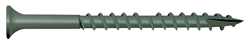 Camo 0341170 Deck Screw, #9 Thread, 3 in L, Bugle Head, Star Drive, Type 17 Slash Point, Carbon Steel, ProTech-Coated, 100/PK