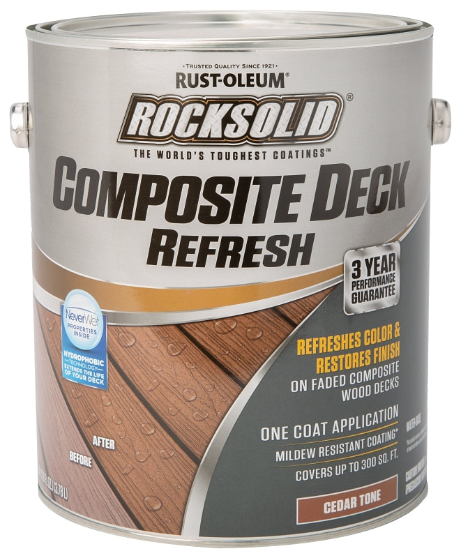 Rust-Oleum 350058 Deck Refresh Toner, Flat/Matte, Cedar, Liquid, 1 gal