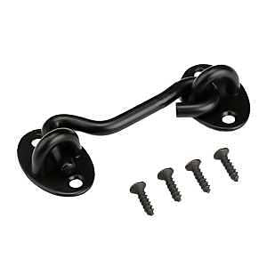 Renin BDB69610-MB Hook and Eye Latch, Matte, Black