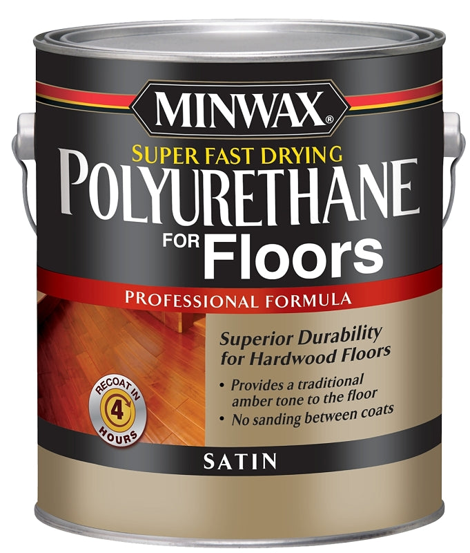 Minwax 130220000 Polyurethane, Liquid, Clear, 1 gal, Can