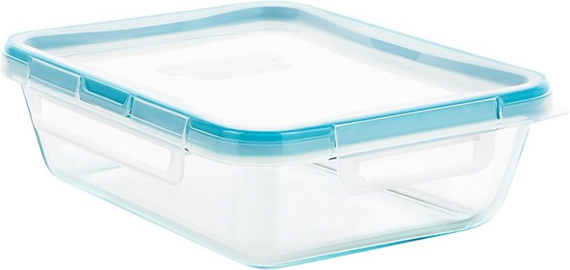 Snapware 1112403 Food Storage Container, 6 Cups Capacity, Glass, Clear, 5 in L, 10 in W, 6-1/2 in H