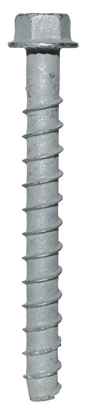 Simpson Strong-Tie Titen HD THD37400HF1 Heavy-Duty Screw Anchor, 3/8 in Dia, 4 in L, Carbon Steel, Zinc