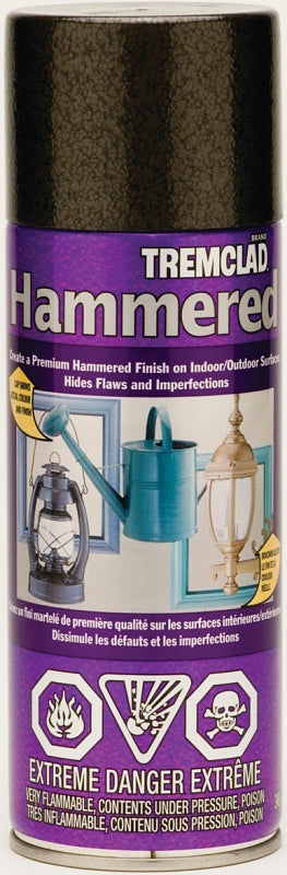 Rust-Oleum 595235B522 Hammered Spray Paint, Hammered Gloss, Charcoal Gray, 340 g, Can