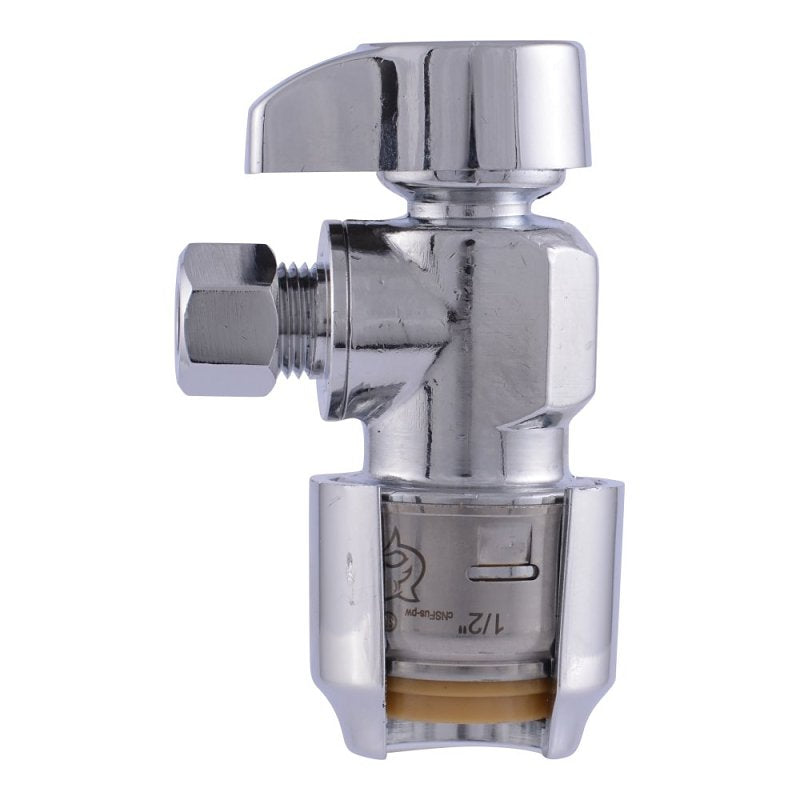 SharkBite Max UR23336 Ball Valve, 1/2 x 1/4 in Connection, Push-to-Connect x Compression, 125 psi Pressure