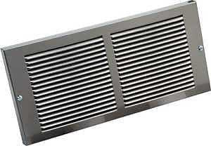 Imperial RG2043 Baseboard Return Air Grille, 14 in L, 8 in W, Rectangle, Steel, Pewter