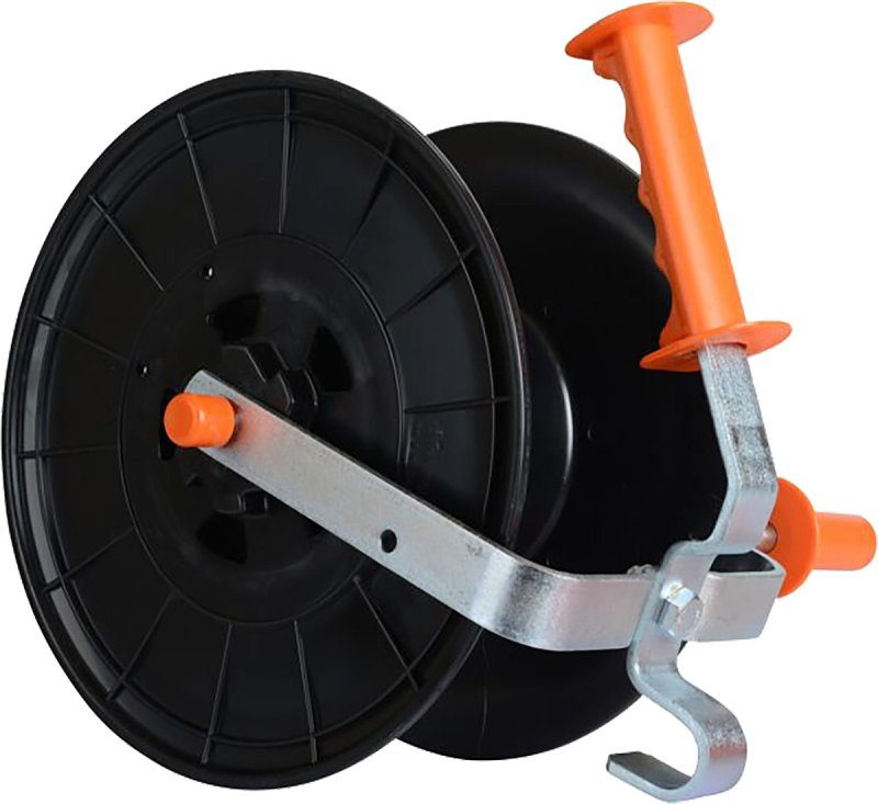 Gallagher G61600 Economy Reel, Poly, Black/Orange, Zinc