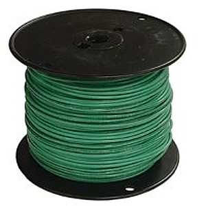 Southwire 14GRN-STRX500 Building Wire, 14 AWG Wire, 1 -Conductor, 500 ft L, Copper Conductor, Nylon Sheath