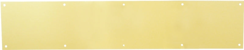 Schlage C8400B3-6X30 Kick Plate, 30 in L, 6 in W, Solid Brass