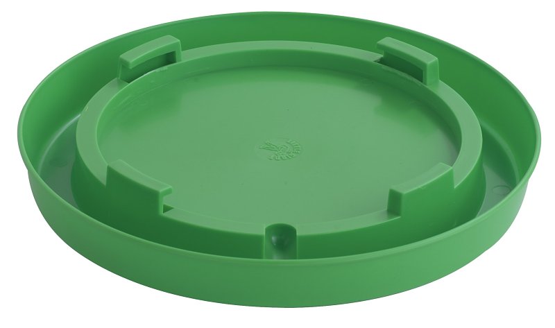 Little Giant 780LIMEGREEN Waterer Base, 11 in Dia, 1-3/4 in H, 1 gal Capacity, Plastic, Lime Green