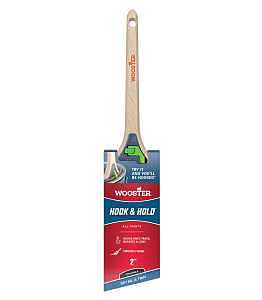Wooster Hook and Hold 5300-2 Trim Paint Brush, 2 in W, Soft Thin Angle Brush, 2-3/8 in L Bristle, Polyester Bristle