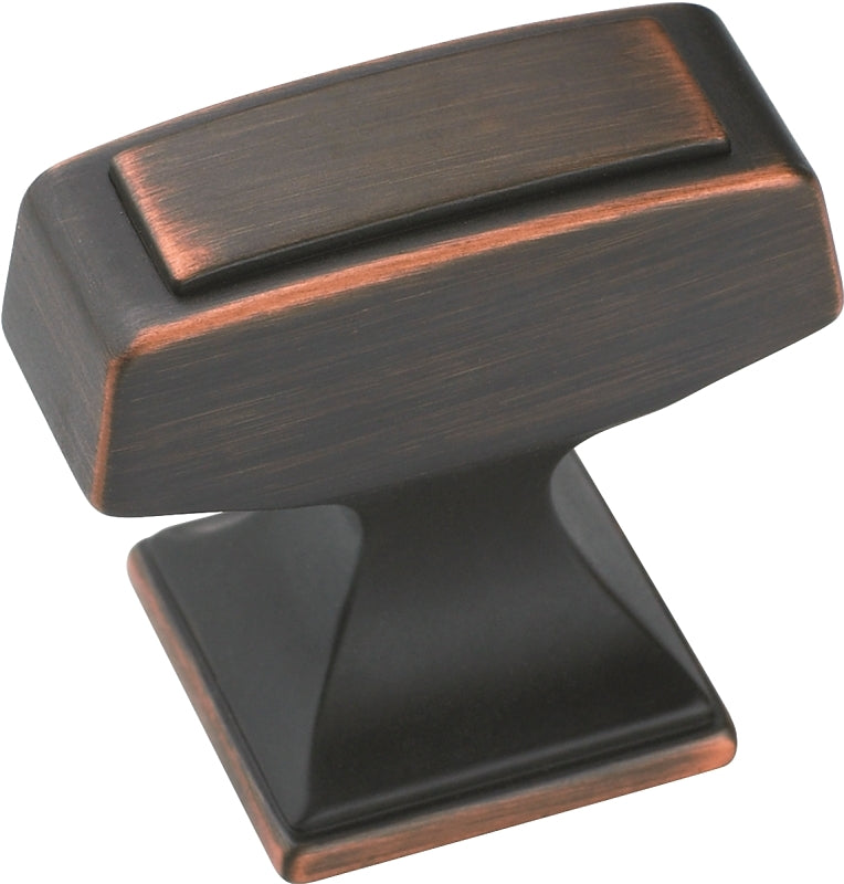 Amerock BP53029ORB Cabinet Knob, 1-3/16 in Projection, Zinc, Oil-Rubbed Bronze