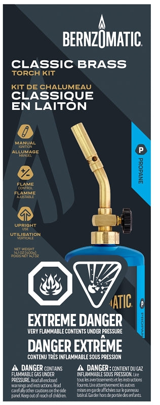 BernzOmatic UL100 CAN Torch Kit, Brass