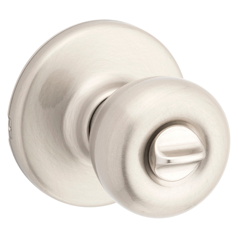 Kwikset 300T-15 CP Privacy Door Knob, Satin Nickel