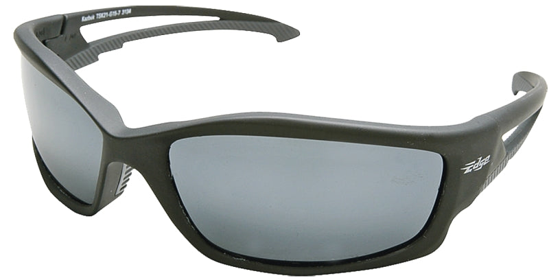 Edge TSK21-G15-7 Polarized Safety Glasses, Unisex, Polycarbonate Lens, Full Frame, Nylon Frame, Matte Black Frame