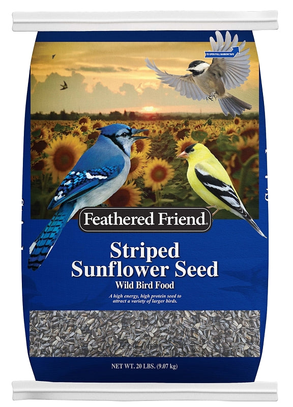 Feathered Friend 14419 Striped Sunflower Seed, 20 lb