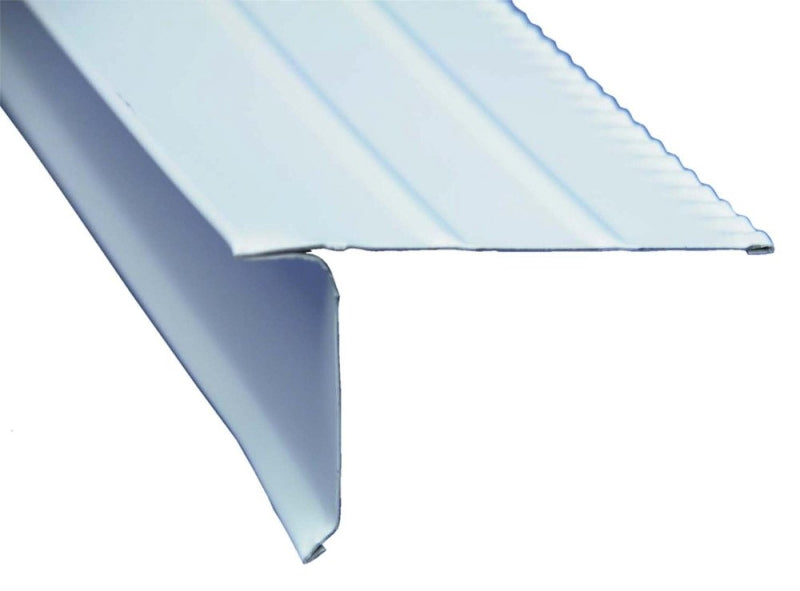 Amerimax F55OWB Roof Edge, 10 ft L, Aluminum, White