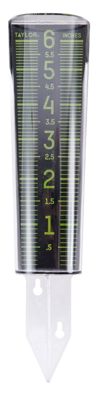 Taylor 5288423 Rain/Sprinkler Gauge, 6 in, Multi-Color