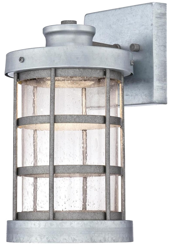 Westinghouse 6347800 Outdoor Wall Fixture, LED Lamp, 1000 Lumens, 2700 K Color Temp, Steel Fixture, Galvanized Fixture